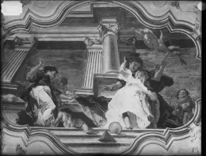 Scena mitologica - Giuseppe Bazzani, Mantova, Palazzo Bianchi, ora Vescovile, Volta